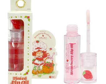 Strawberry Shortcake Tinted Lip Oil | Celavi | Hydraterend | Met aardbeiensmaak