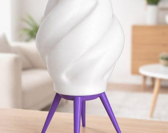 TwistForm Modern Table Lamp (Digital 3D Print File)