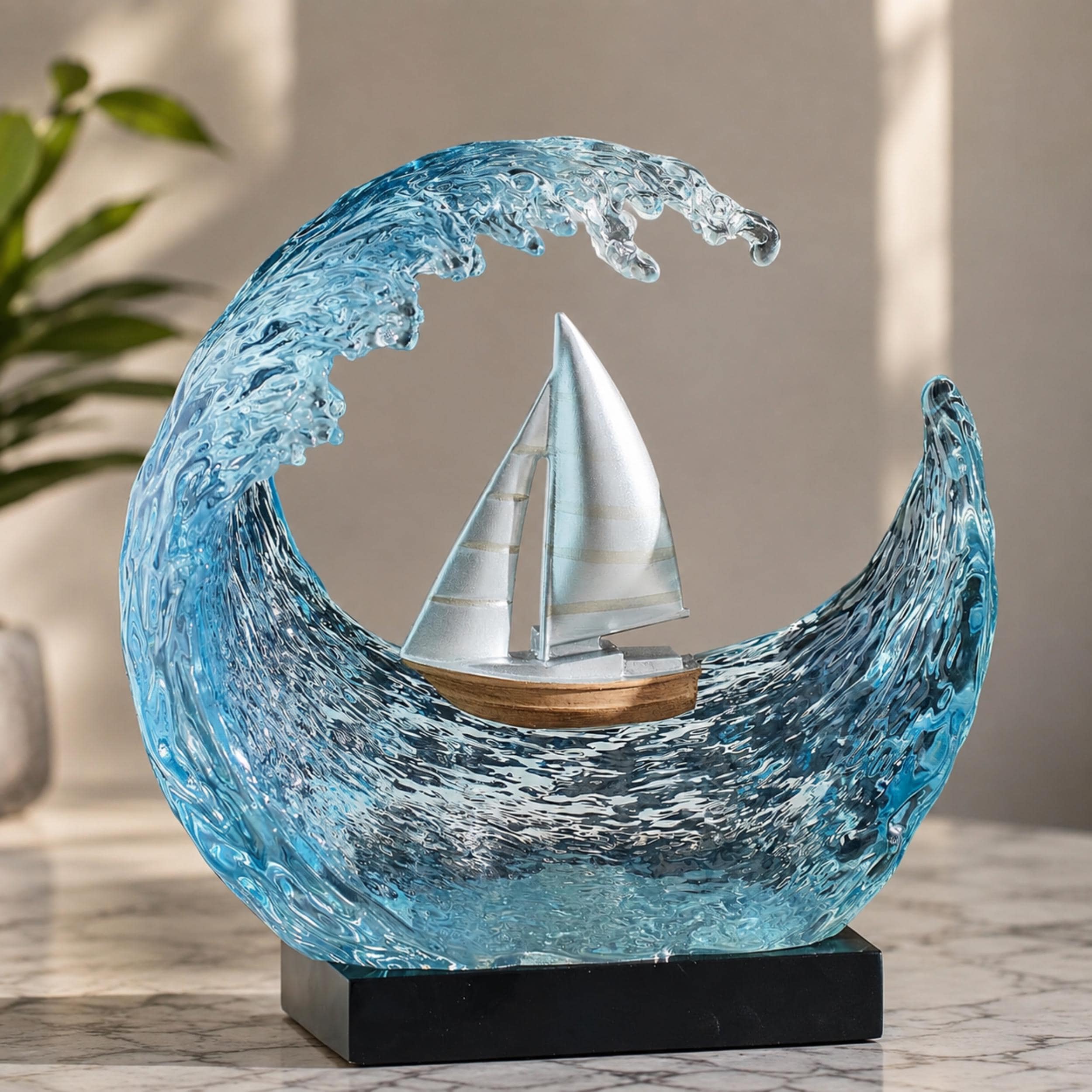 wavy blue shelf / なみなみシェルフ 青 スペースエイジ Ocean Wave Shelf - Etsy