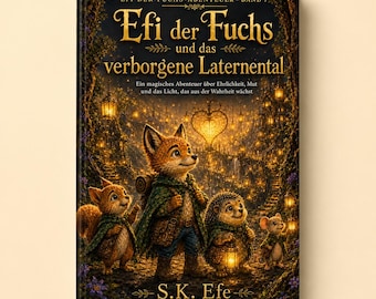 Pobierz książkę dla dzieci w formacie PDF w języku niemieckim | Efi, lis i Dolina Ukrytych Latarni | Magiczna przygoda do czytania na głos