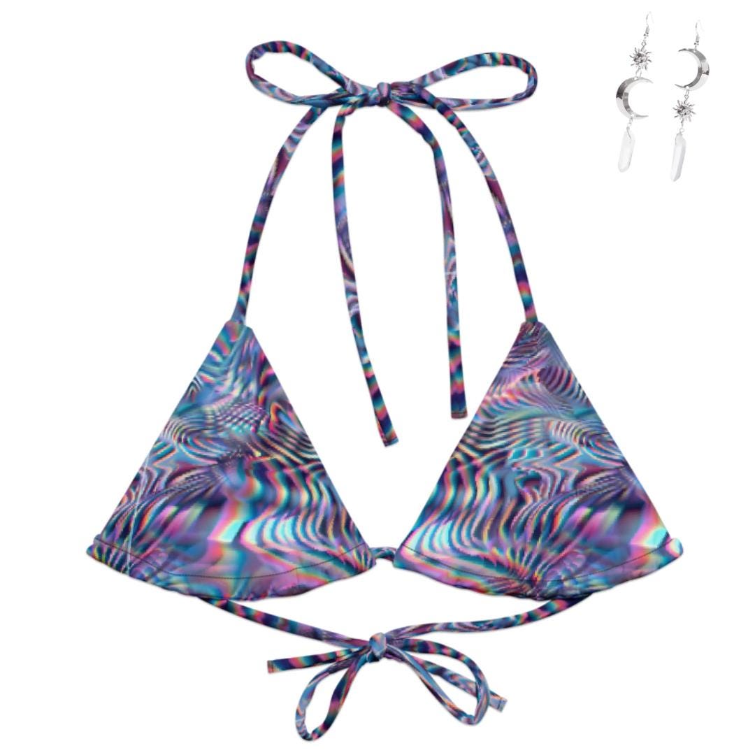 Tops For Raves Liquid Dreams Rave Top-rave Bikini Top-festival Tops Plus Size Rave ...