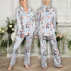 Disney Cruise Pajama Set, Mickey Minnie Donald Daisy Chip Dale Goofy Pluto Sleepwear, Family Vacation PJ Set