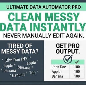 Data Automation Spreadsheet | Auto-Clean, Sort Engine (Excel, Sheets)