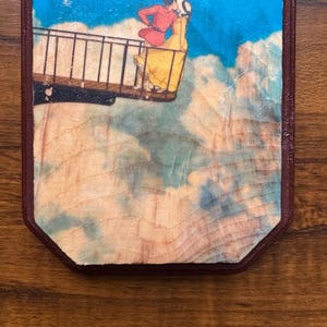 Howl’s Moving Castle Studio Ghibli Art on Hand-Painted Wood / Nostalgic Anime Film Art afbeelding 19