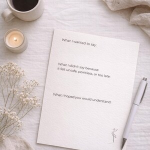 mots que je n'ai jamais dit | Un journal de réflexion guidée (imprimable + PDF iPad) image 2