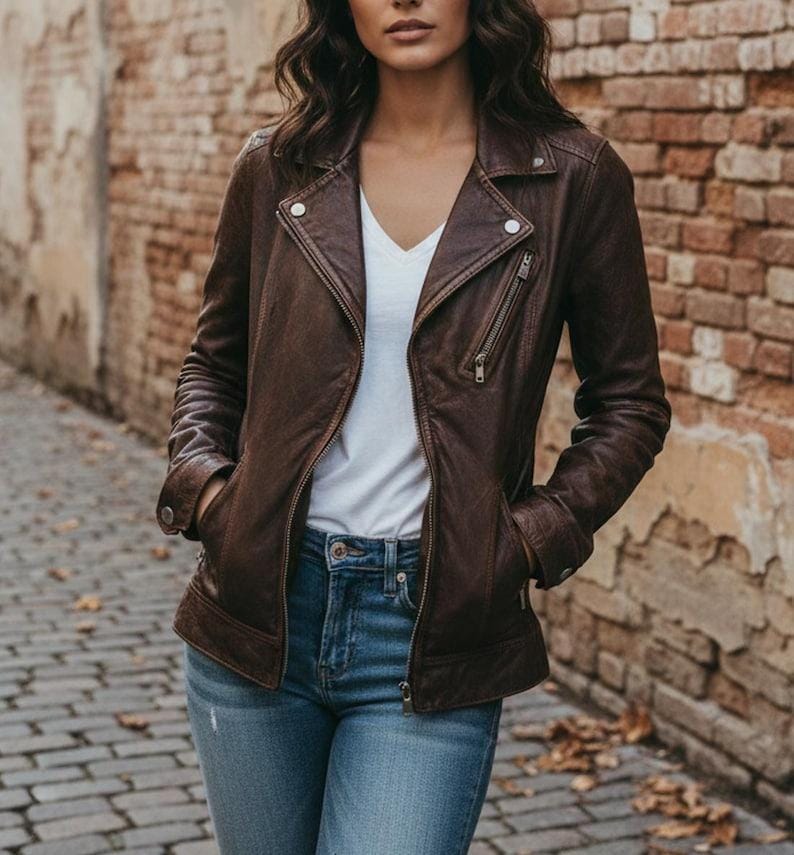 Vera pelle leather jacket - Etsy 日本