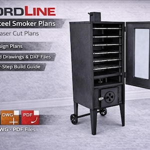 Progetti fai da te per affumicatori in acciaio – File pronti per il laser, progettazione di affumicatori verticali