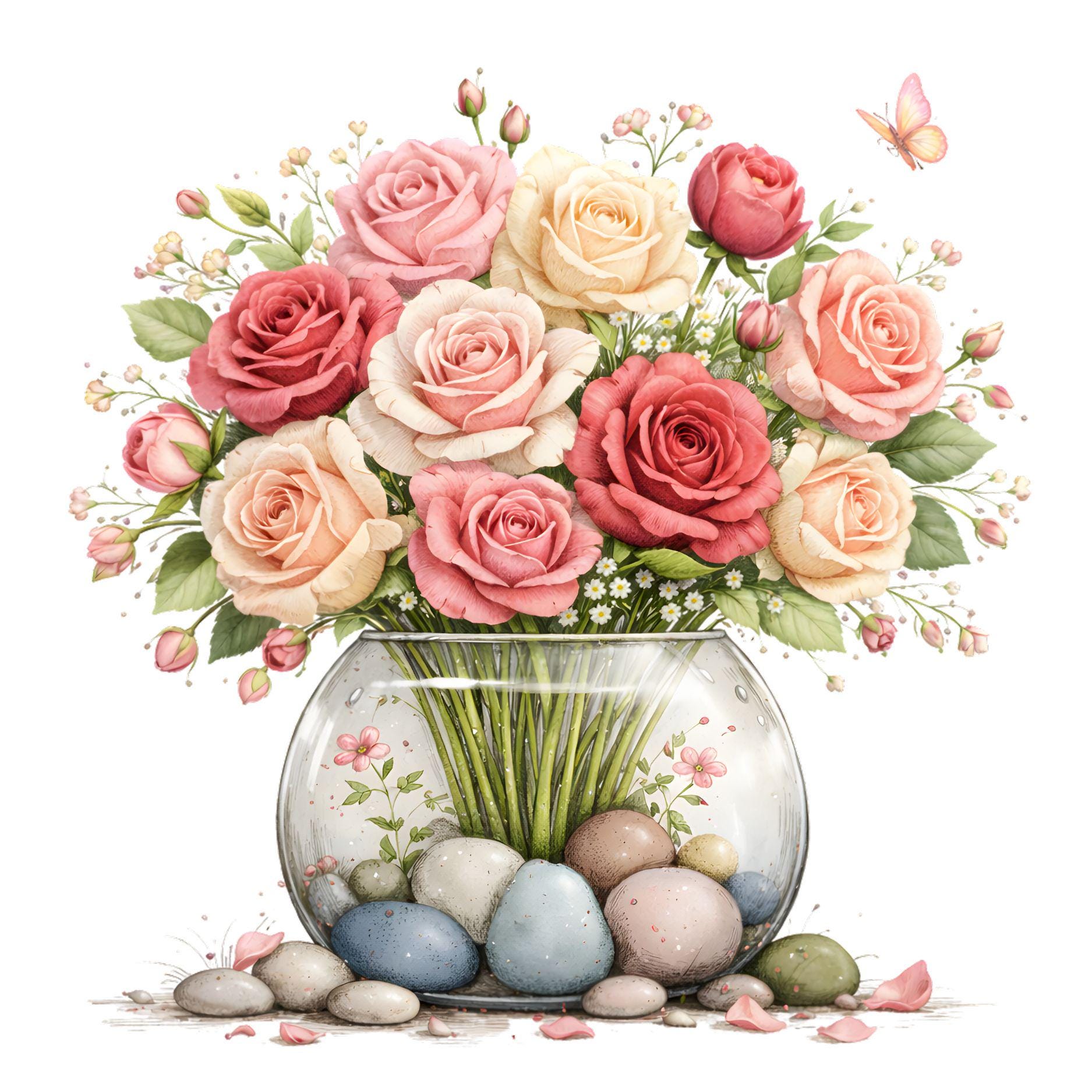 Watercolor Flower Clipart Bundle, Spring Floral PNG (digital Download ...