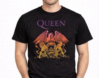 Queen: Gradient Crest T-Shirt (Officially Licensed)