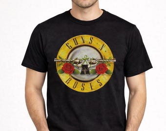 Guns N' Roses - Classic Circle Logo T-Shirt (Officially Licensed)