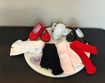 Doll tights with fancy shoes for 18 inch dolls