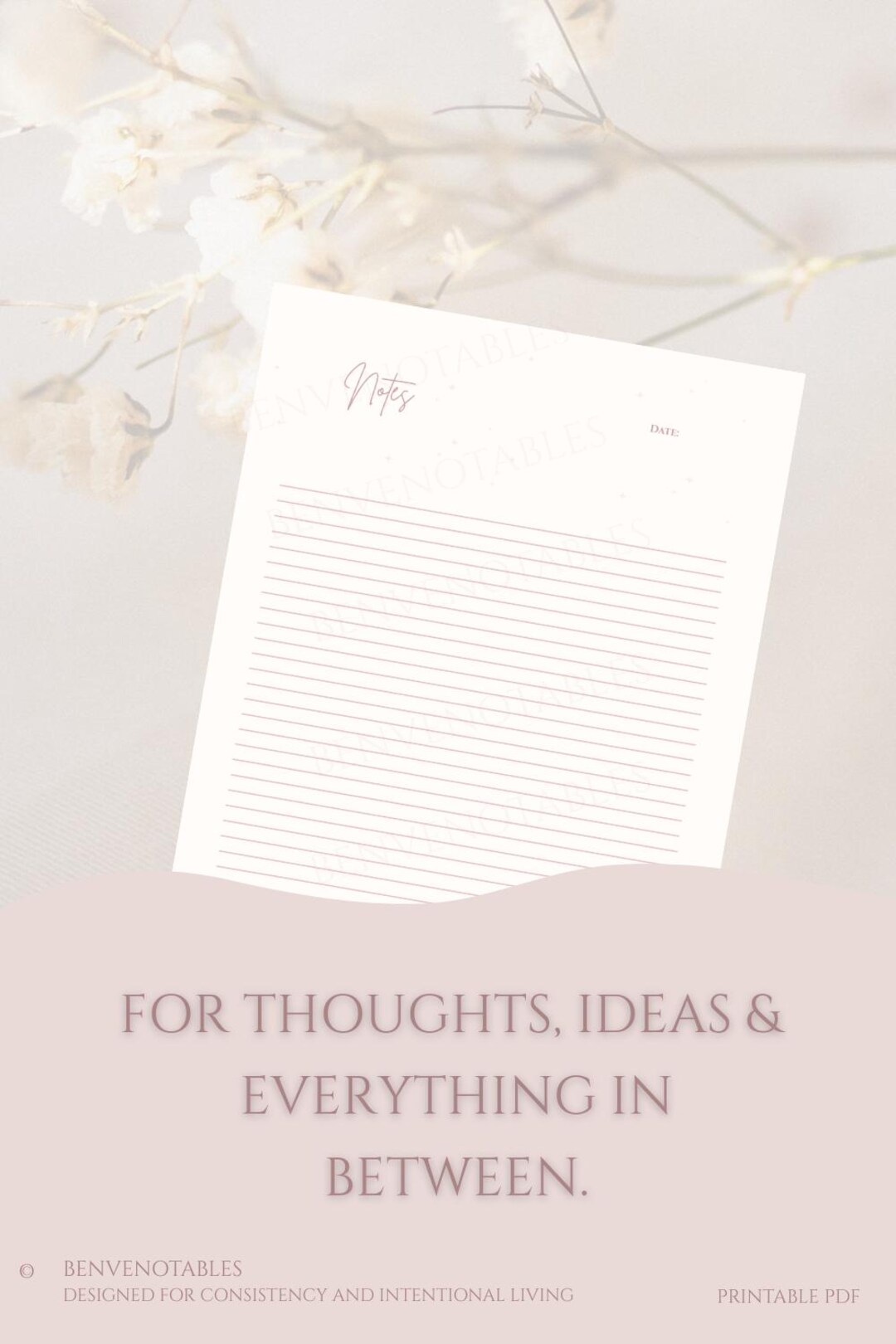Digital Notepad | Printable PDF - Etsy UK