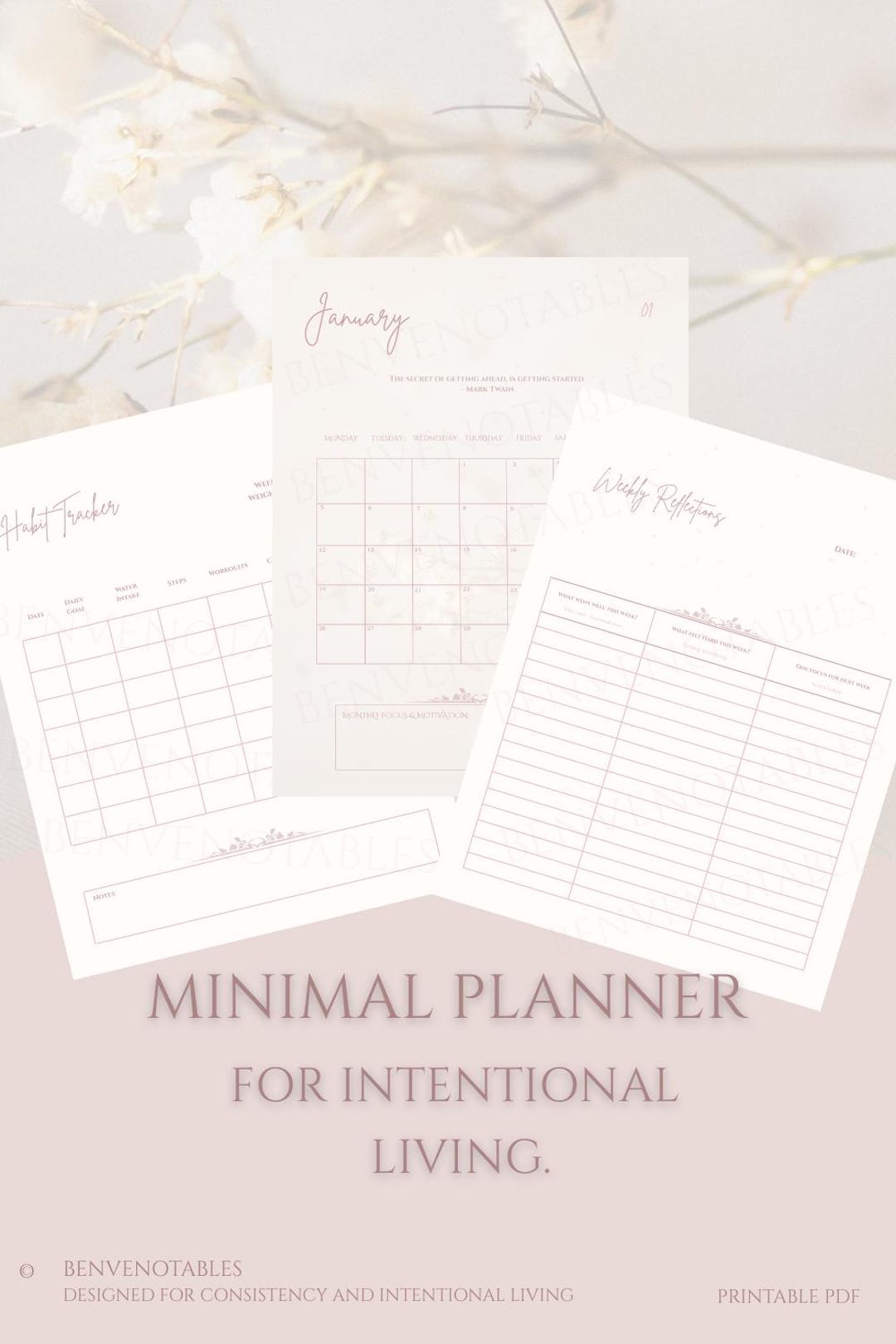 Consistency Calendar.pdf Digital Consistency Planner (2026) | Calendar & Habit Tracker ...