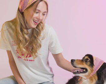 Knit Bandana & Slouchy Hat Pattern PDF | Easy Knitted Head Scarf | Triangle Bandana | Digital Knitting Pattern Instant Download