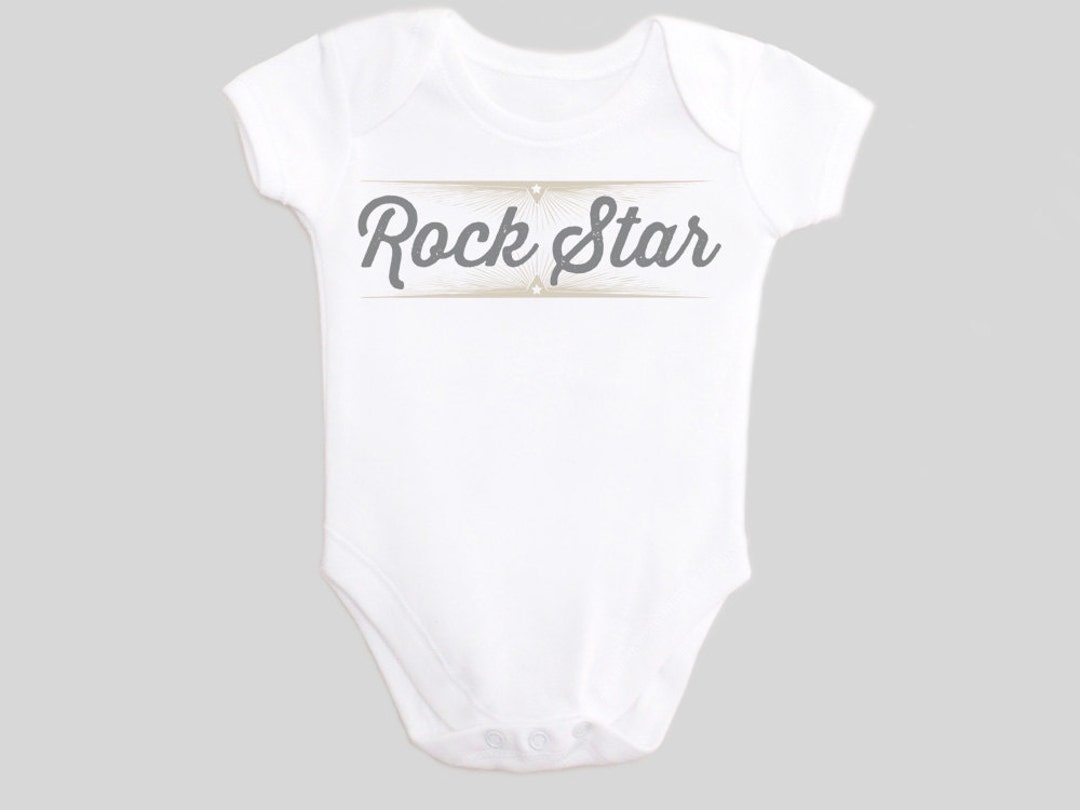 Rock Star Shirt Rocker Baby Clothes Rock and Roll Birthday Party Etsy