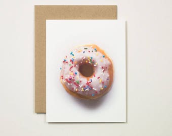 Cute Donut Card - Greeting - Donut Card - Birthday