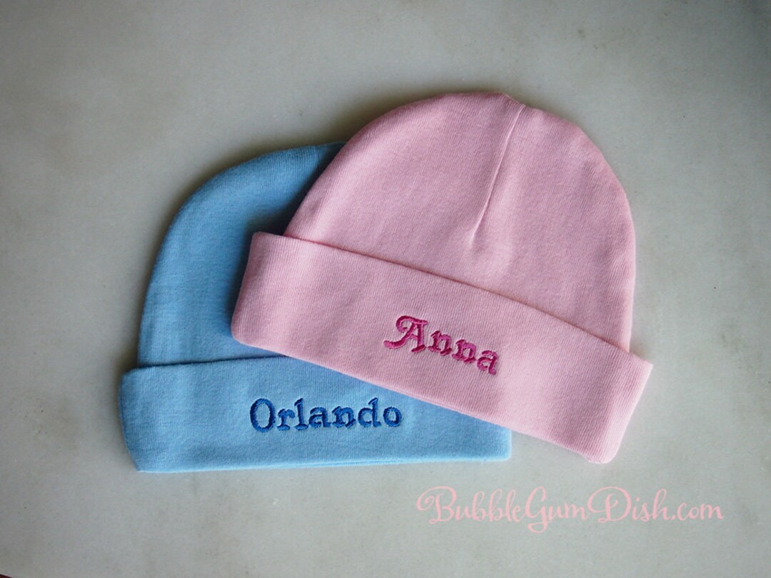 Personalized Baby Hat With Name Baby Shower Gift Etsy