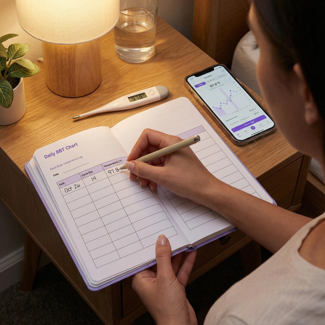 Fertility & BBT Tracking Chart Printable PDF | Cycle Tracker Template ...