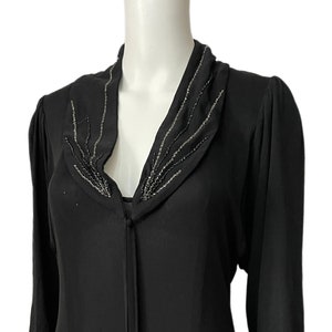 1970’s Does 1930’s Black Jersey Dress