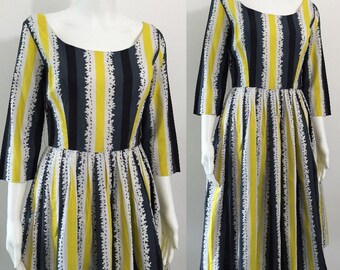 Wonderful 1950's Bold Print Dress