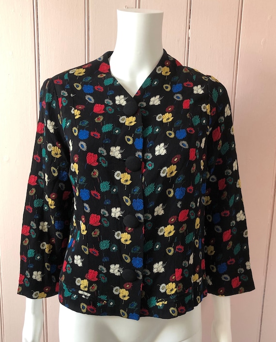 Superb 1930’s Floral Jacket