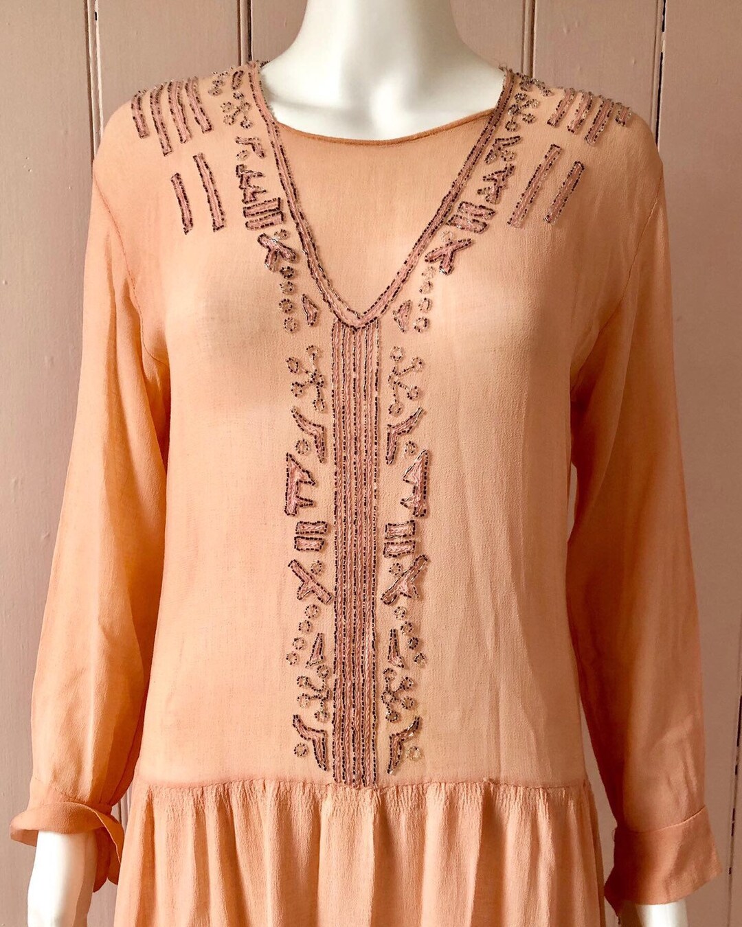 beaded vintage dress main image 1