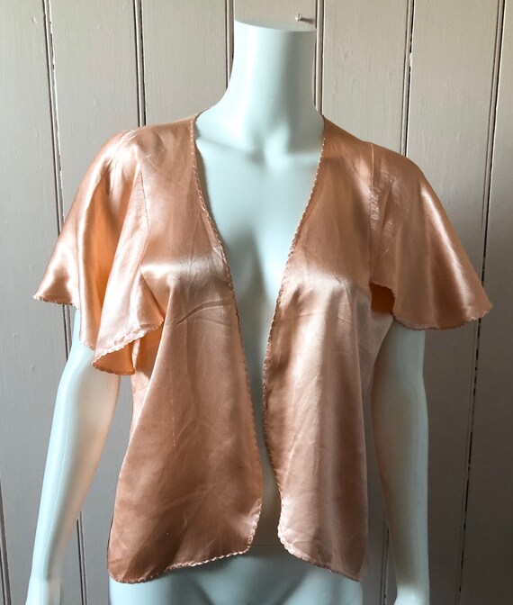 Sweet 1930’s Silky Crepe Bolero