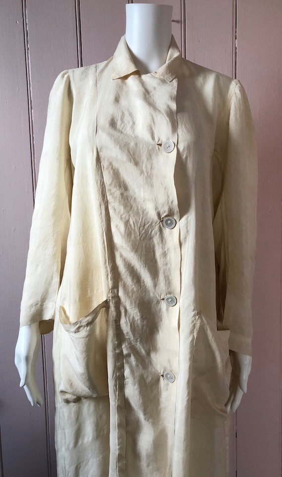Fantastic Late Edwardian Silk Dust Coat