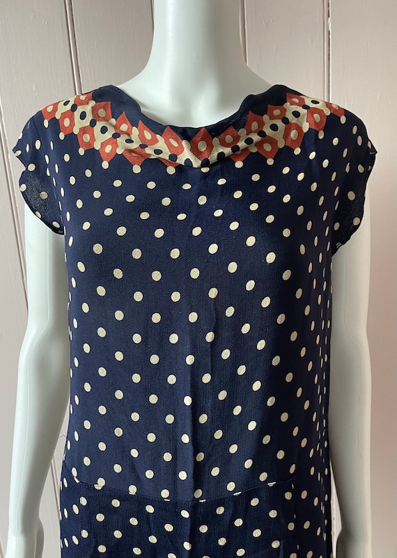 Lovely 1920’s Polka Dot Dress - image 2