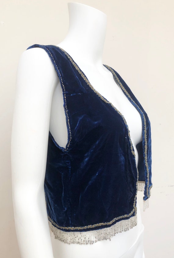 Sweet 1930’s Blue Velvet Waistcoat