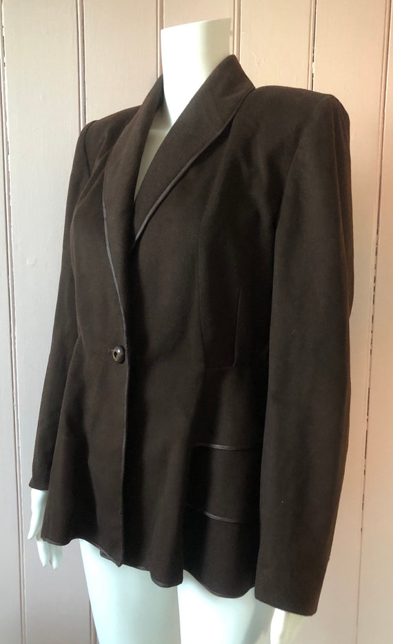 Lovely Fitted CC41 1940’s Brown Wool Jacket
