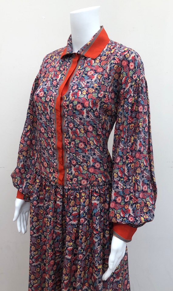 Stunning 1930’s Silk Patterned Day Dress