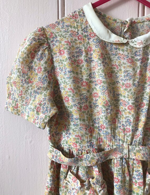 Beautiful 1940’s Girl’s Floral Dress