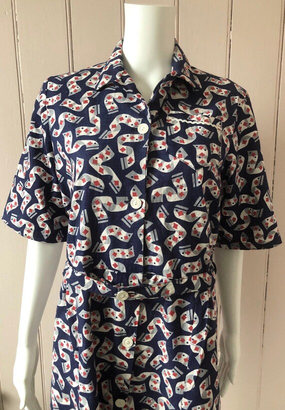 Fantastic 1940’s Patterned Dress