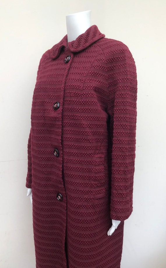 Lovely 1950’s Burgundy Coat