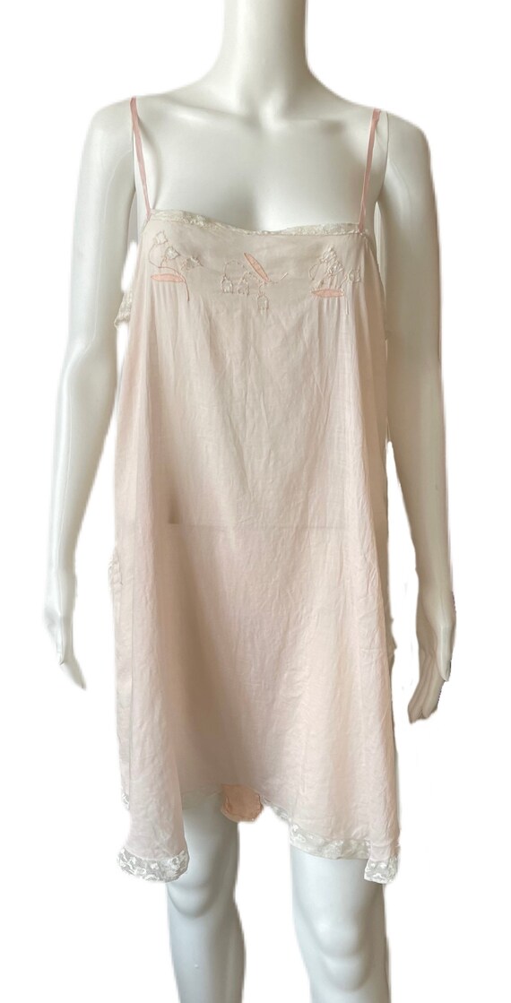 Pretty Pale Pink 1920’s Teddy - image 3