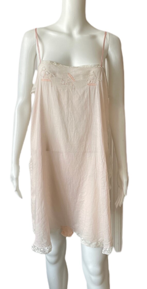 Pretty Pale Pink 1920’s Teddy - image 2