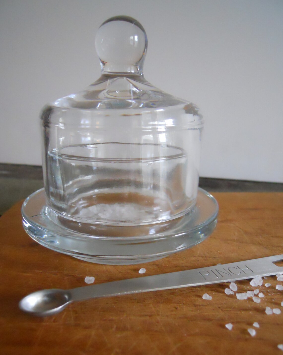 Glass Salt Cellar with Lid Free Shipping Etsy