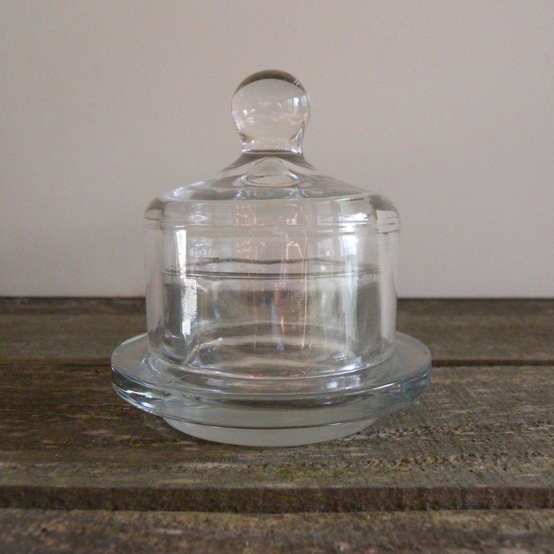 Glass Salt Cellar with Lid Free Shipping Etsy