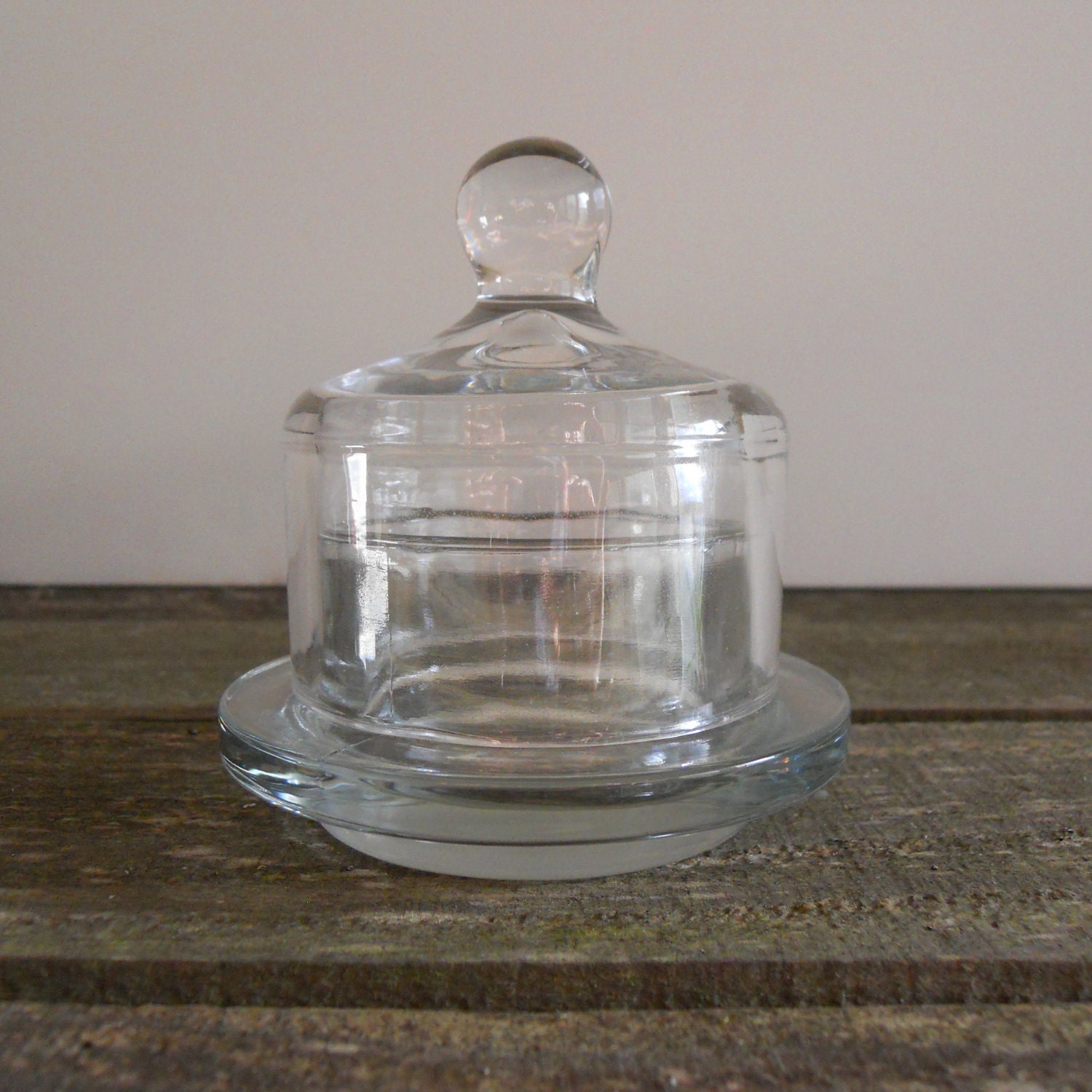 Glass Salt Cellar with Lid Free Shipping Etsy