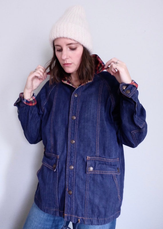 Vintage Denim Chore Coat