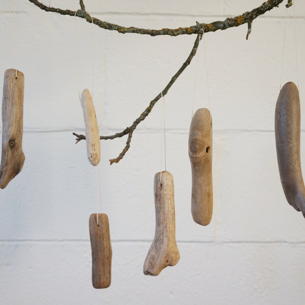 Christmas Ornaments, Driftwood, Set of 6- Free Shipping