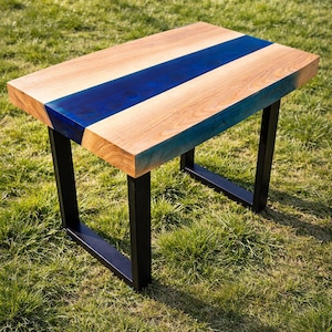 Epoxy Resin Modern Coffee Table Minimalistic Design