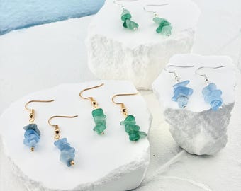 Aquamarine Earrings | Custom Earrings | Silver | Gold | Handmade with care