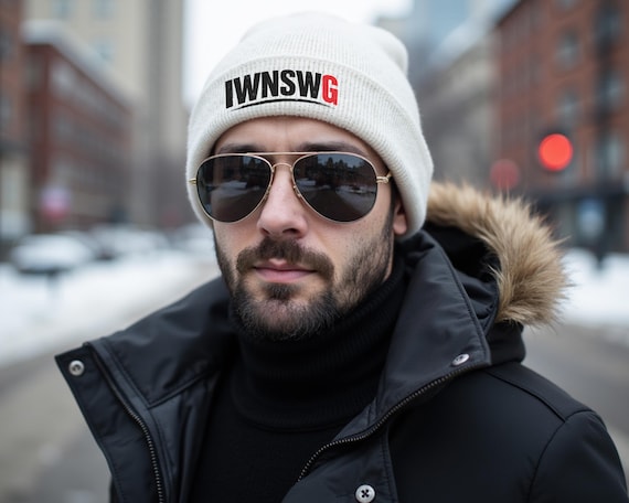 Embroidered “I Want No Smoke With God” Beanie, Christian Streetwear, Faith Statement