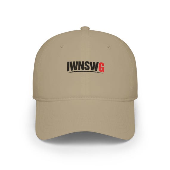 IWNSWG Logo Cap | Low Profile Baseball Cap, Embroidered Text