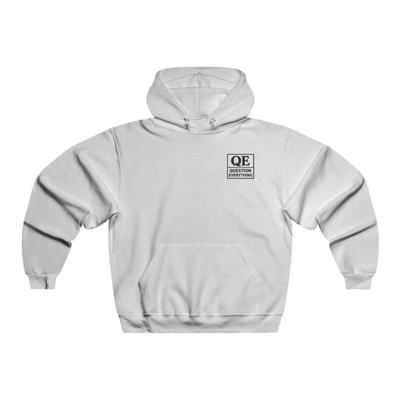 Question Everything Hoodie | QE Logo Graphic Hooded Sweatshirt