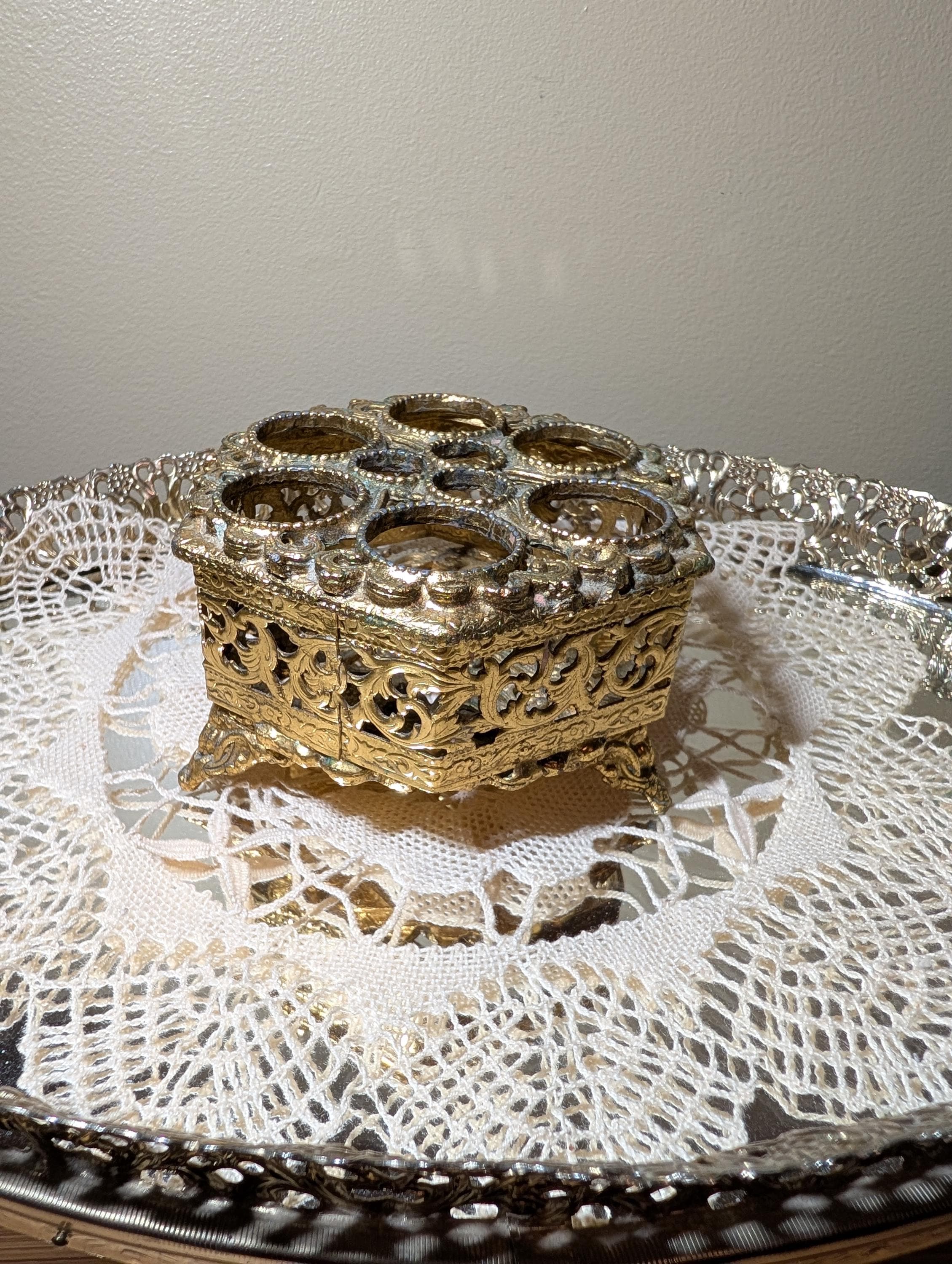 アンティーク　ヴィンテージ リップスタンド Antique Lipstick Holder - Etsy