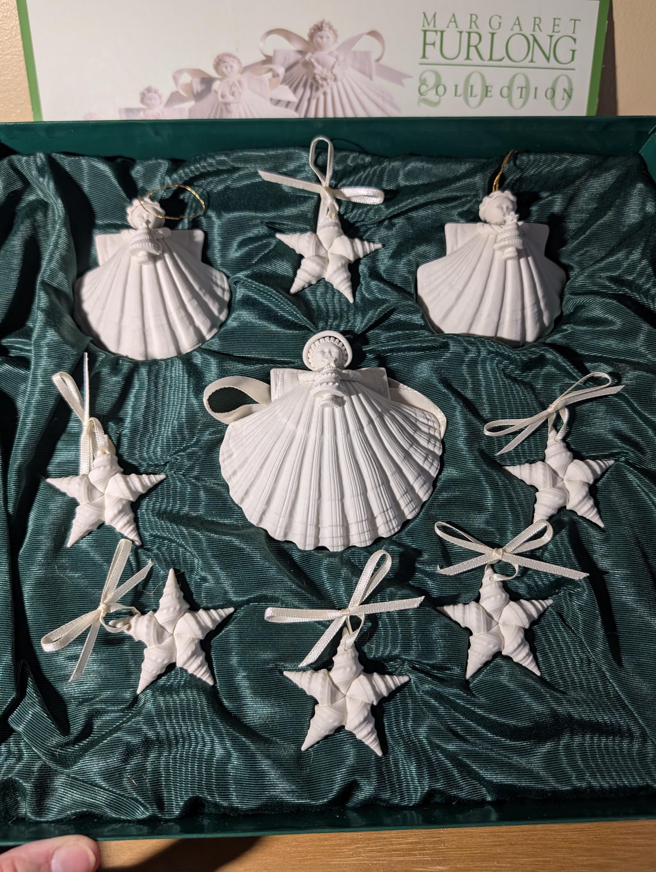 希少 マーガレットファーロング 陶器製クリスマスエンジェル＆スター オーナメント Margaret Furlong Porcelain Angels, Ornaments | Made in the USA クリスマス