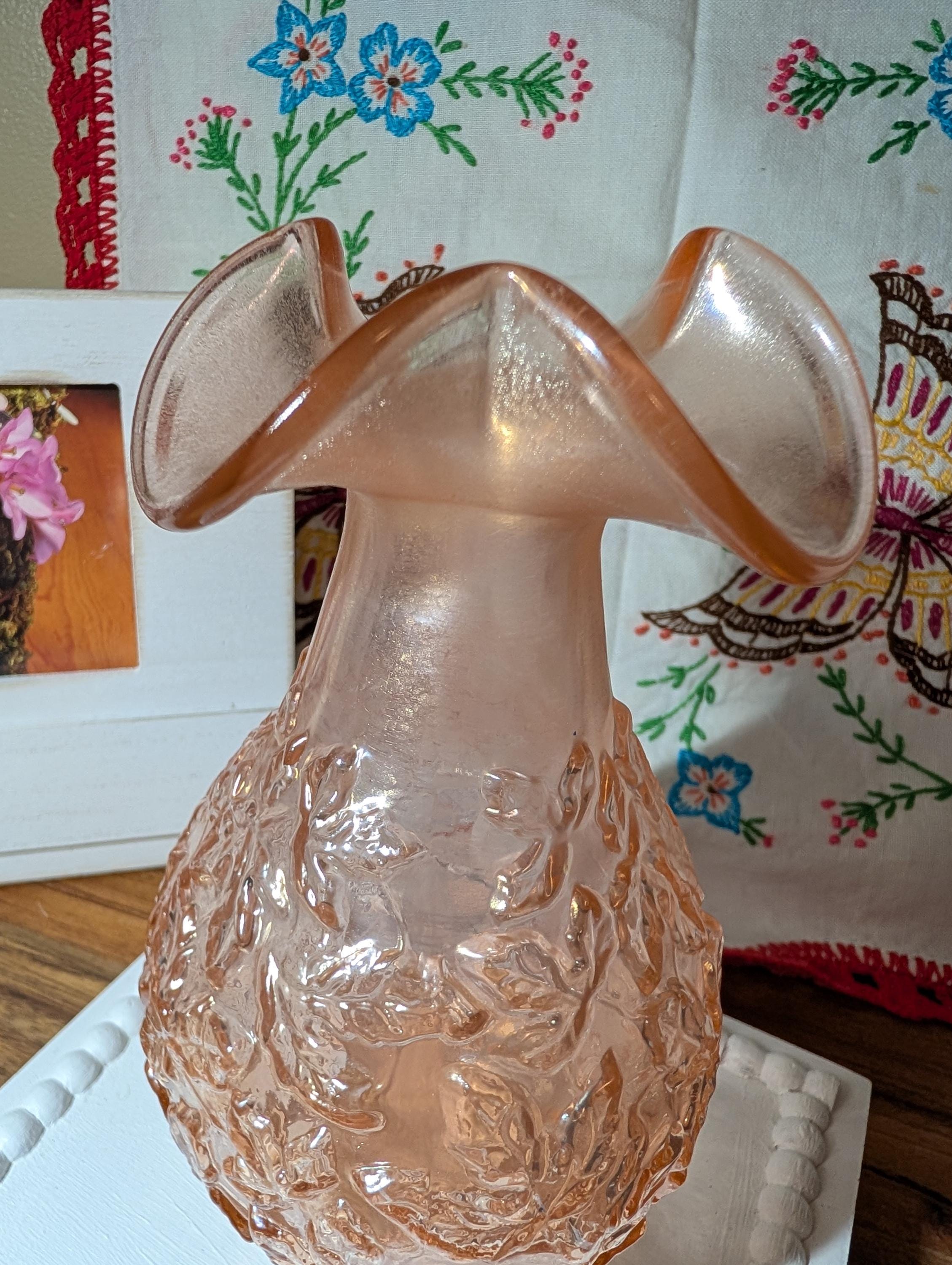 Fenton Pink Vase - Etsy